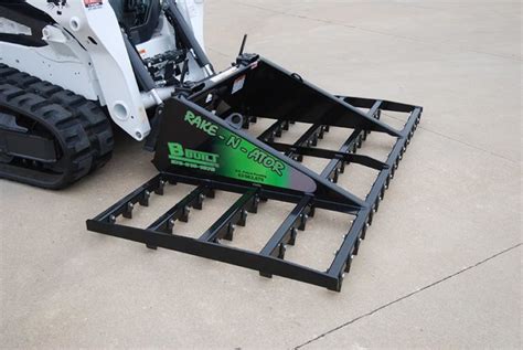 pond rake for skid steer for sale extendo rake|landscaping rake for sale.